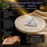 Tourmalinated Quartz Pyramids