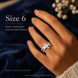 80% OFF - Have a Little Faith – Opal & Sterling Silver Cross Ring